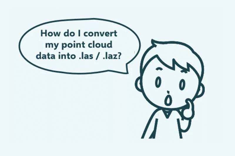 Boy asking how to convert Point Cloud data into las laz file